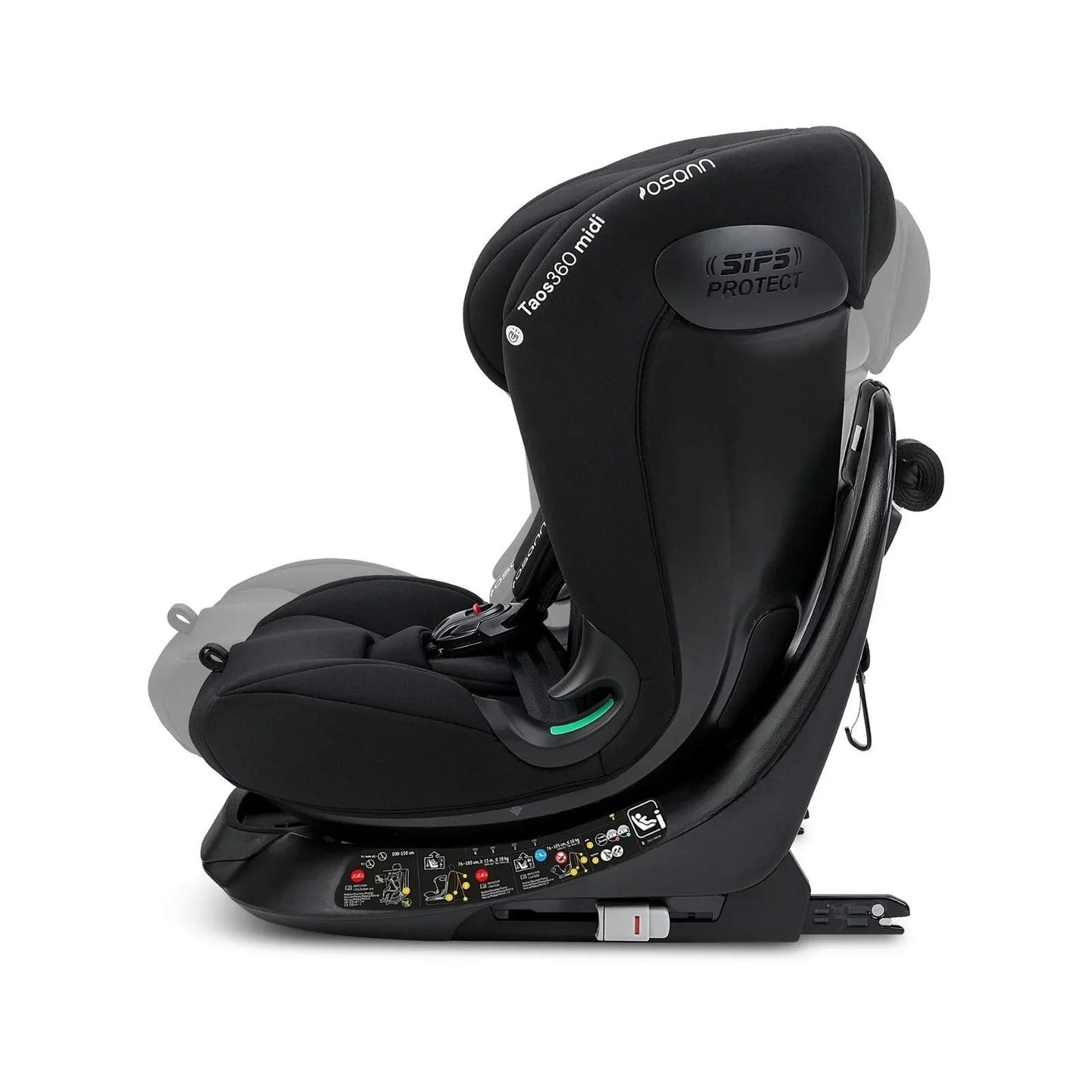 Osann Taos360 Midi ECE R129/04 Car Seat - Black - mezetto ebebek ebebek