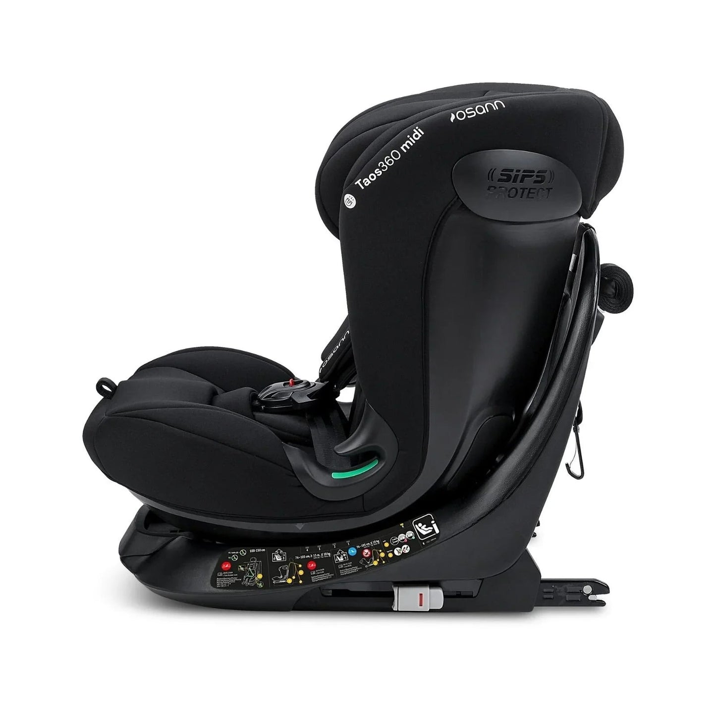 Osann Taos360 Midi ECE R129/04 Car Seat - Black - mezetto ebebek ebebek