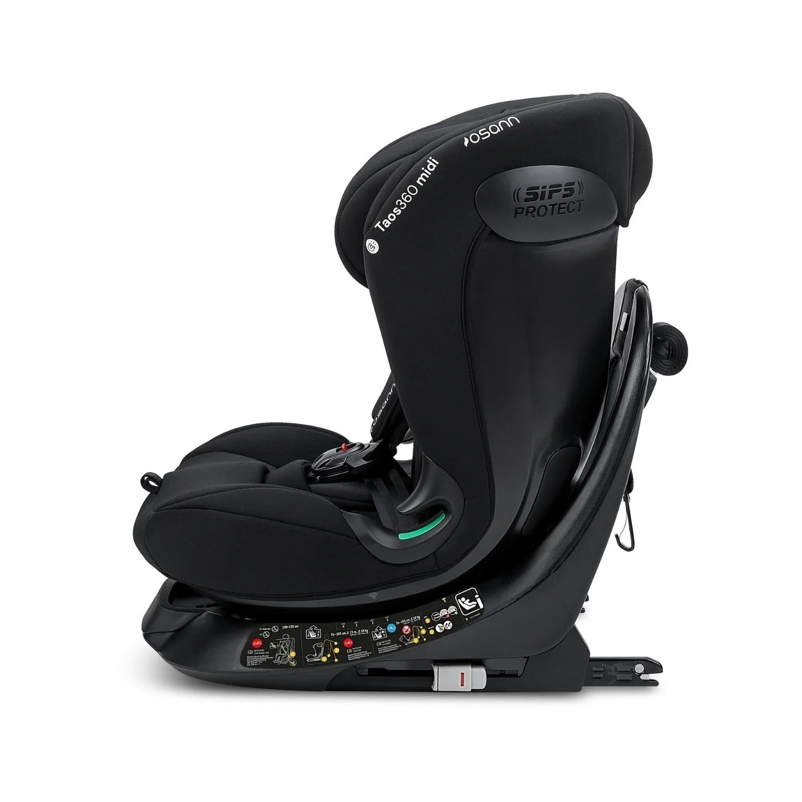 Osann Taos360 Midi ECE R129/04 Car Seat - Black - mezetto ebebek ebebek