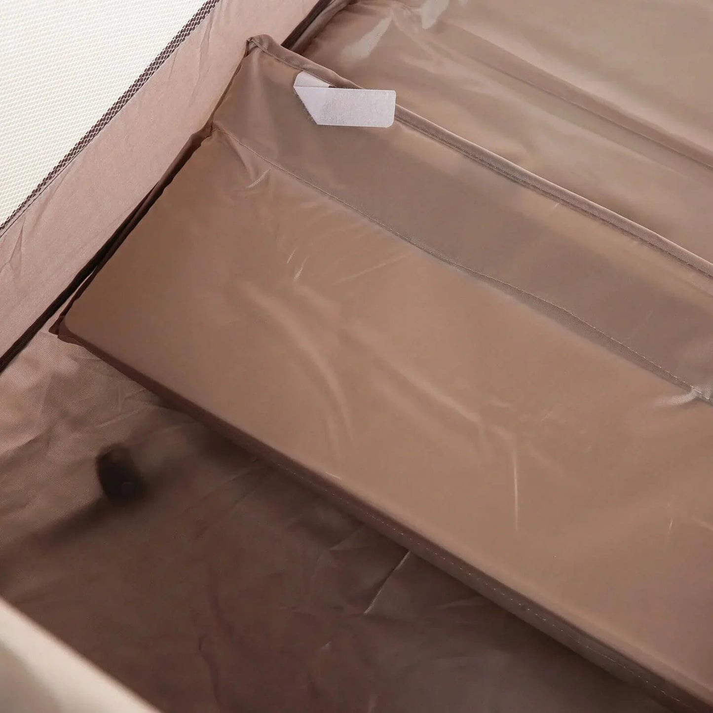 Outlet - baby plus Eco Travel Cot - Khaki - mezetto ebebek ebebek