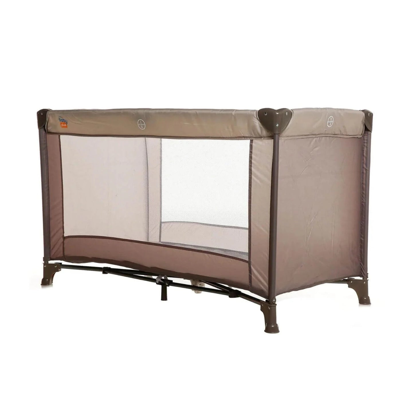 Outlet - baby plus Eco Travel Cot - Khaki - mezetto ebebek ebebek