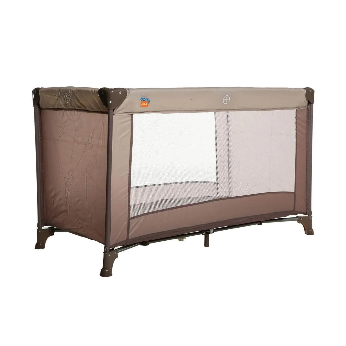 Outlet - baby plus Eco Travel Cot - Khaki - mezetto ebebek ebebek