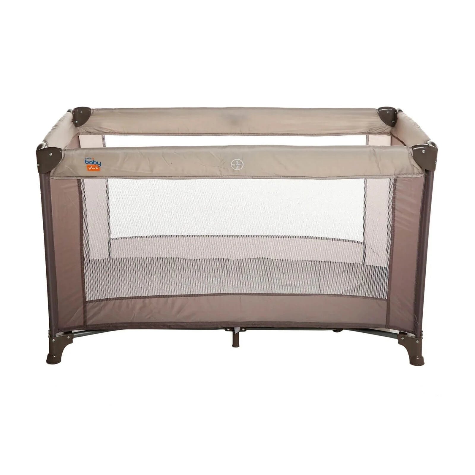 Outlet - baby plus Eco Travel Cot - Khaki - mezetto ebebek ebebek