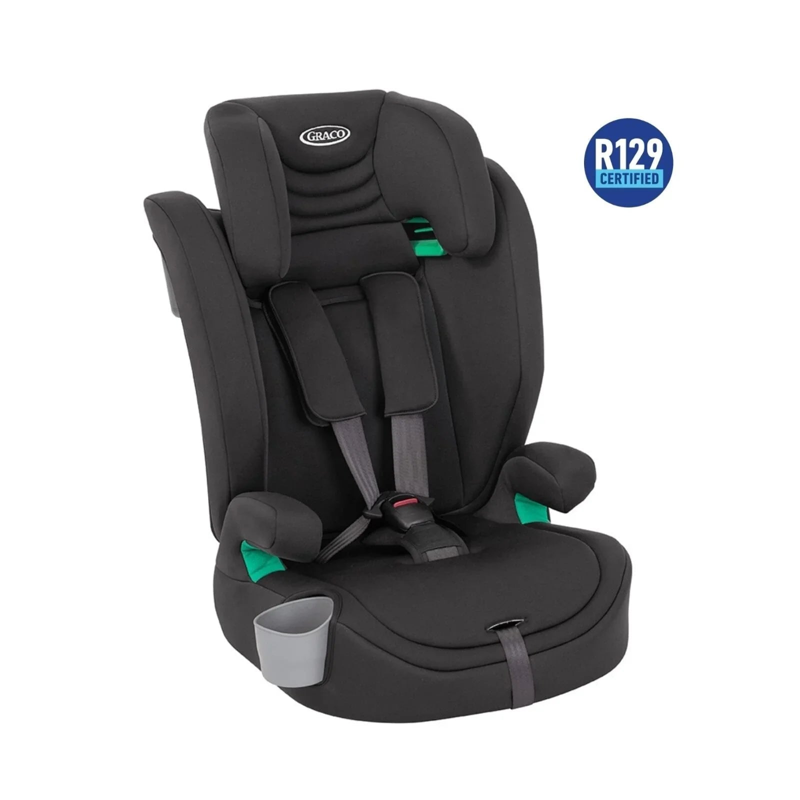 Outlet - Graco Eldura R129 Car Seat - Midnight - mezetto ebebek ebebek