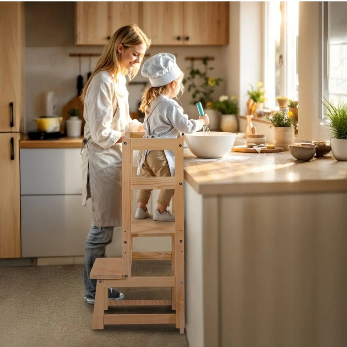Outlet - Kukka Wooden Learning Tower - mezetto ebebek ebebek