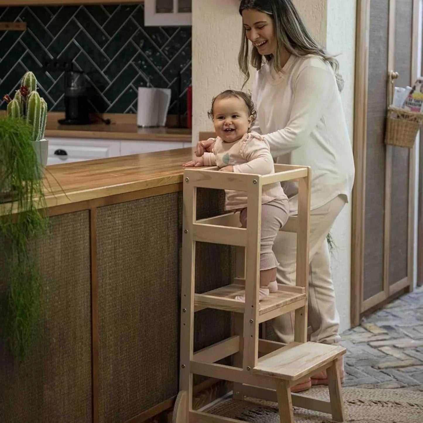 Outlet - Kukka Wooden Learning Tower - mezetto ebebek ebebek