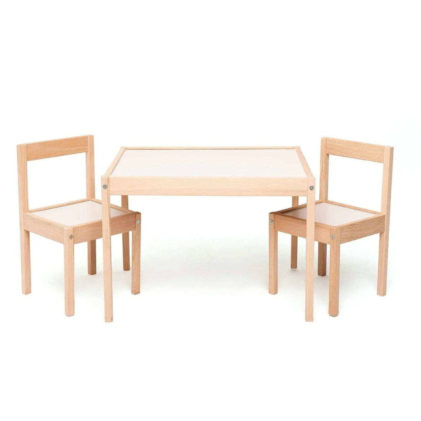 Outlet - Montessori Wooden Table&Chair Set for Kids - mezetto ebebek ebebek