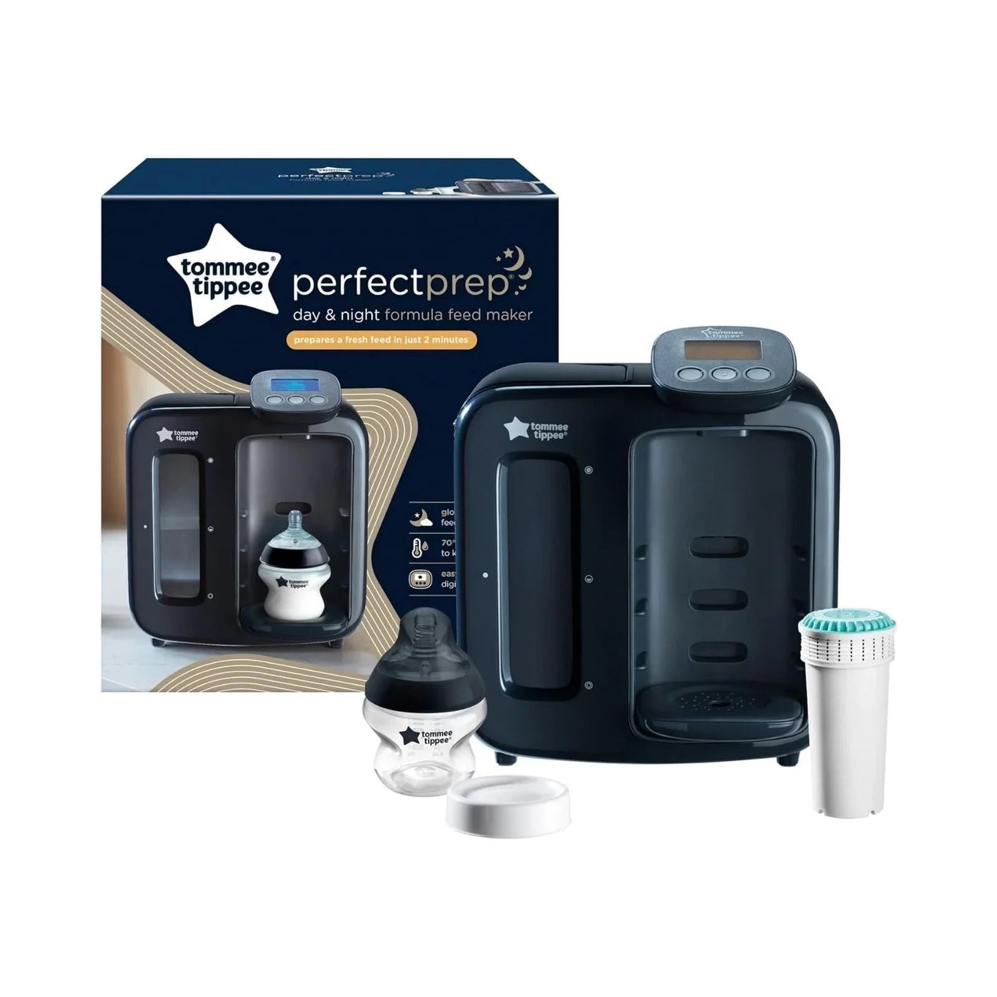 Outlet - Tommee Tippee Perfect Prep Day & Night - Slate - mezetto ebebek ebebek