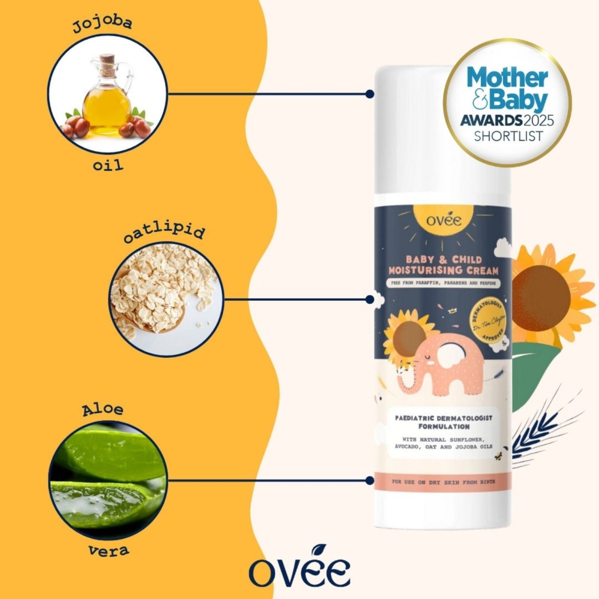 Ovée Baby & Child Moisturising Cream - mezetto ebebek ebebek