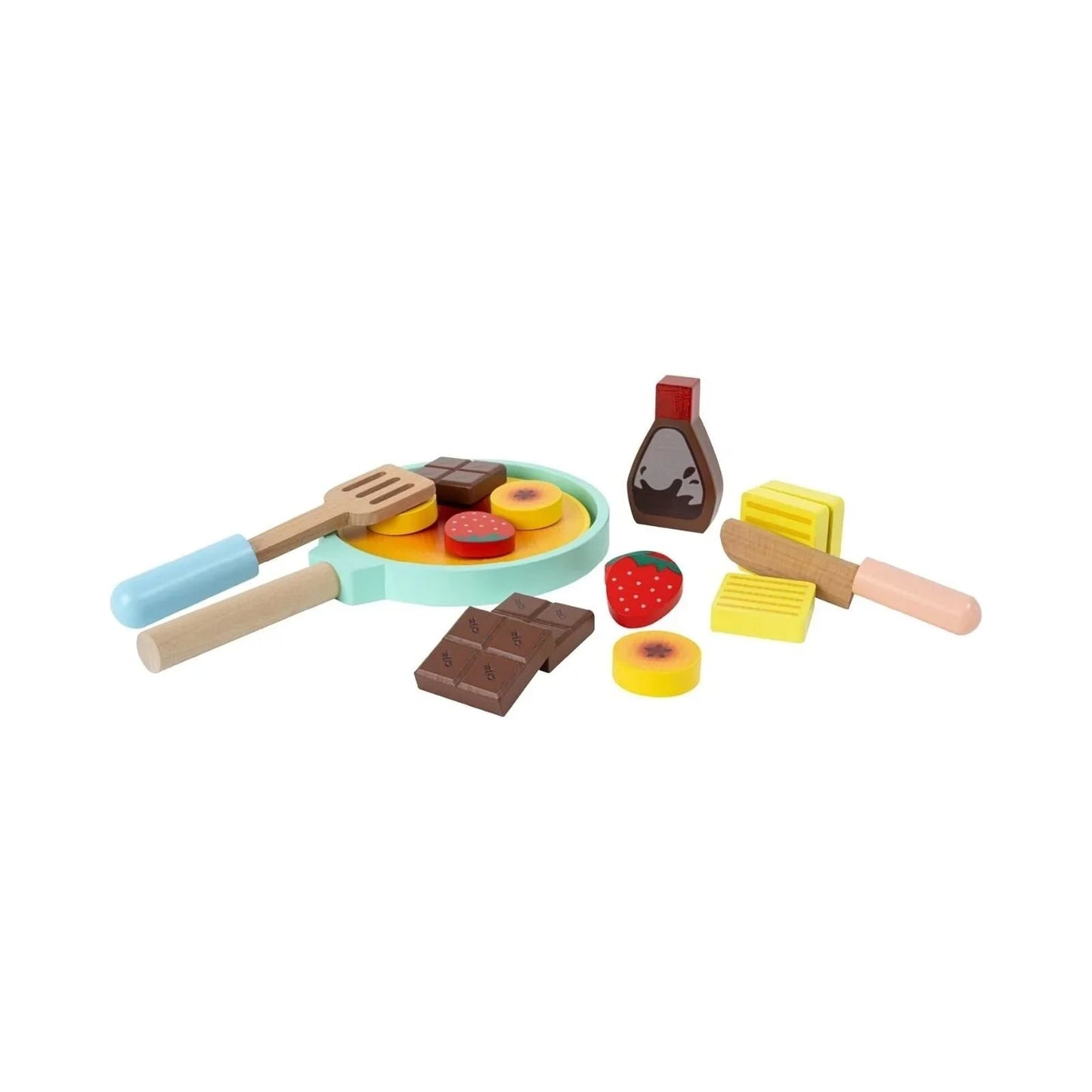 Owl & Fox Wooden Imagination Kitchen Pancake Set - mezetto ebebek ebebek