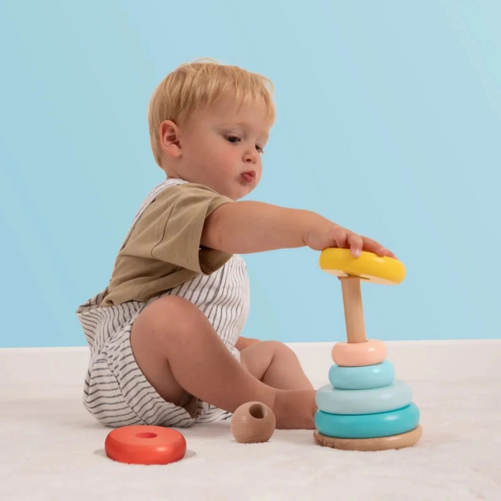 Owl & Fox Wooden Topple Tower - mezetto ebebek ebebek