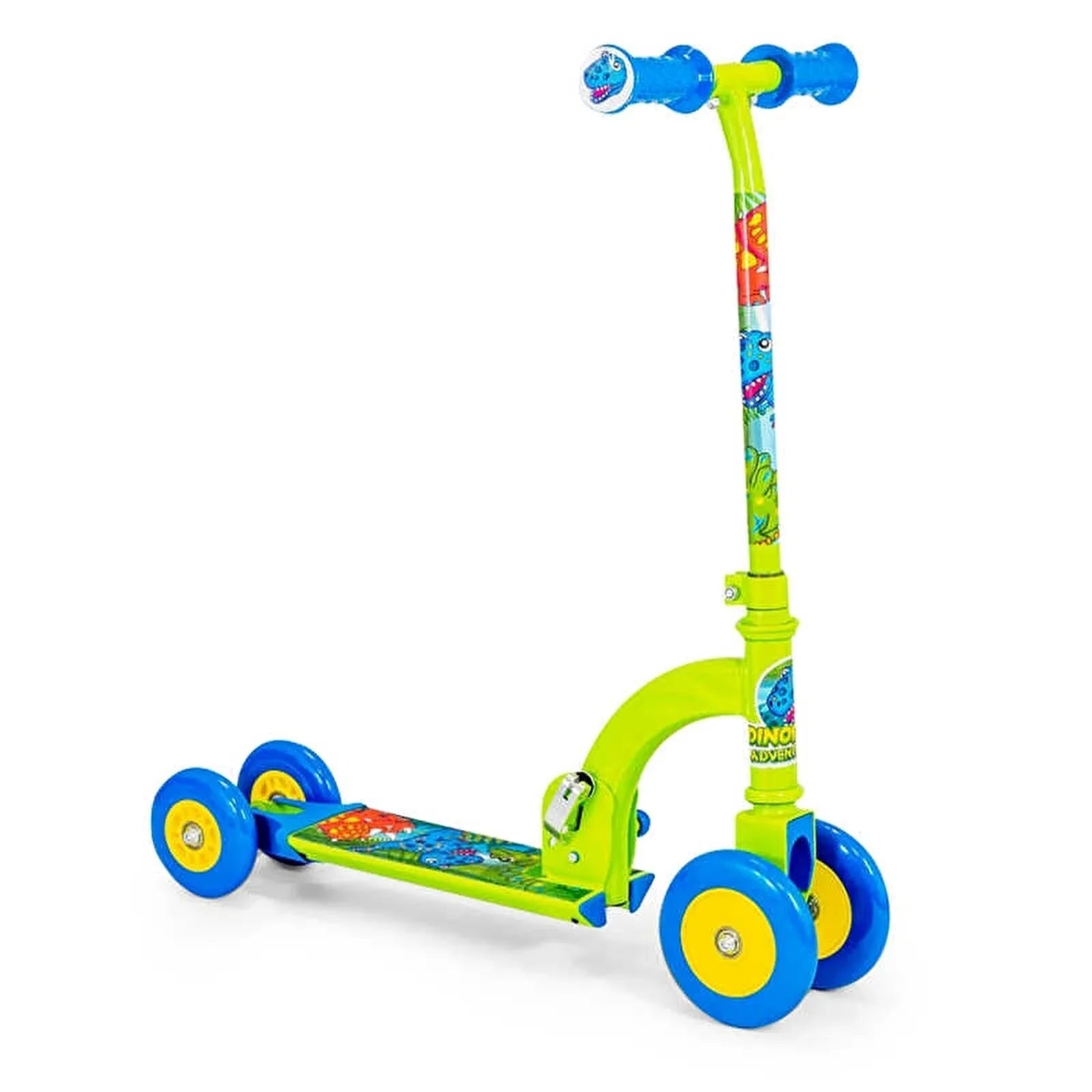 Ozbozz Dinosaur My First Scooter - Green & Blue - mezetto ebebek ebebek