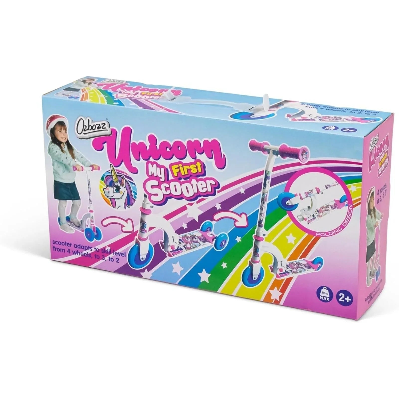 Ozbozz Unicorn My First Scooter Mail Boxed - mezetto ebebek ebebek