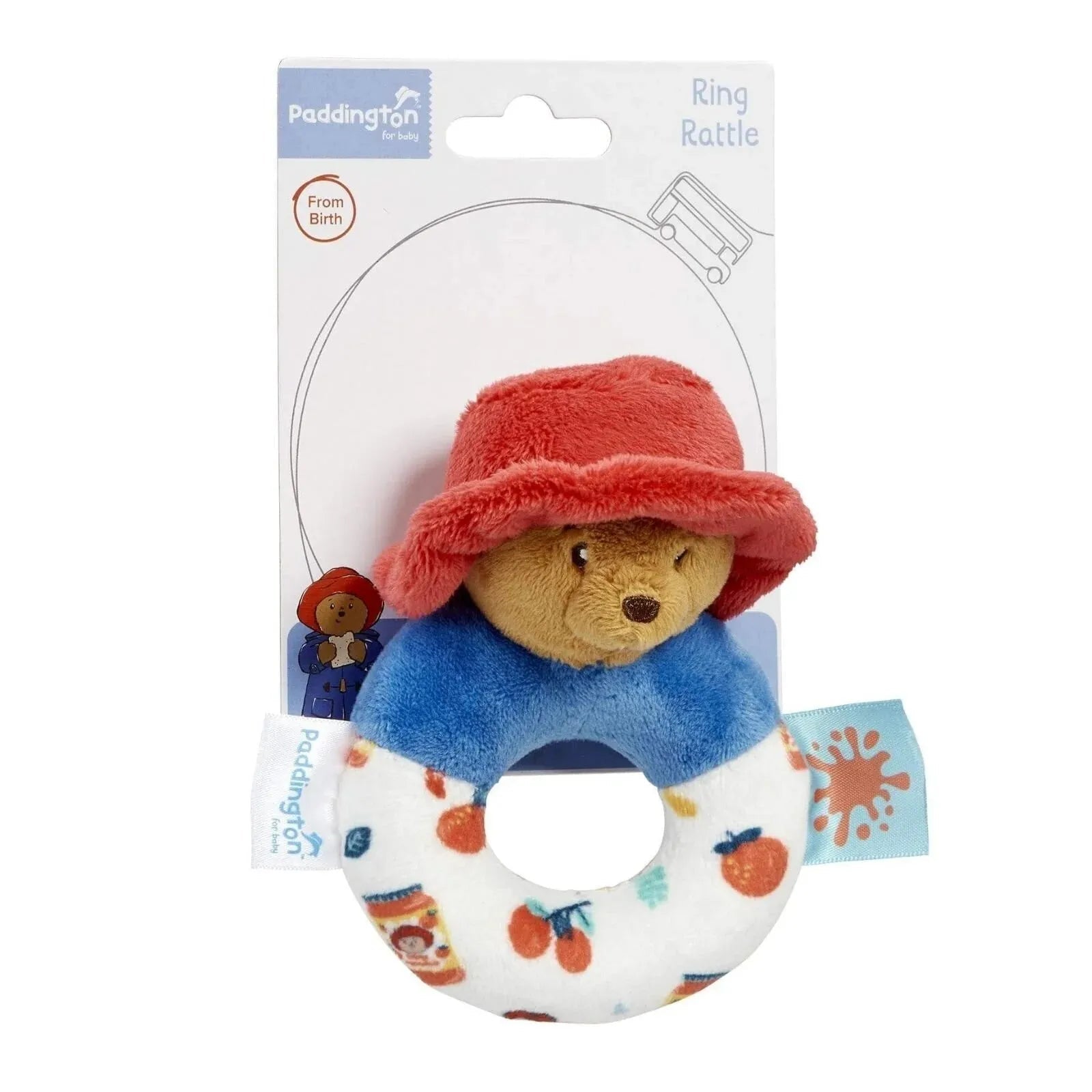 Paddington Baby Ring Rattle - mezetto ebebek ebebek