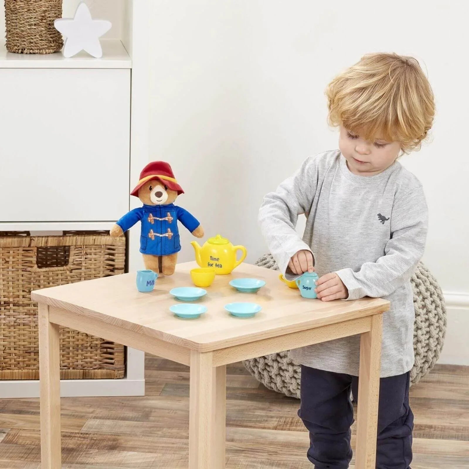 Paddington Soft Toy and Tea Set - mezetto ebebek ebebek