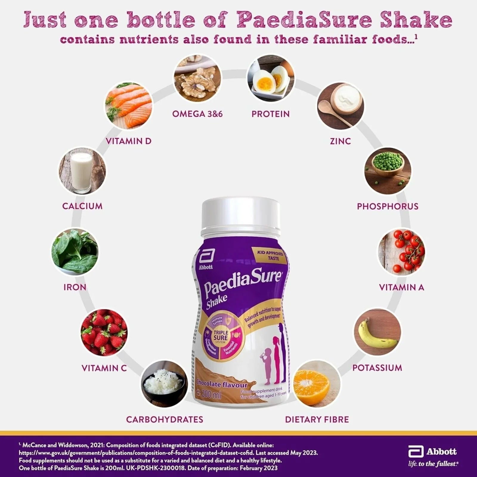 PaediaSure Shake Chocolate Flavoured 200ml - mezetto ebebek ebebek