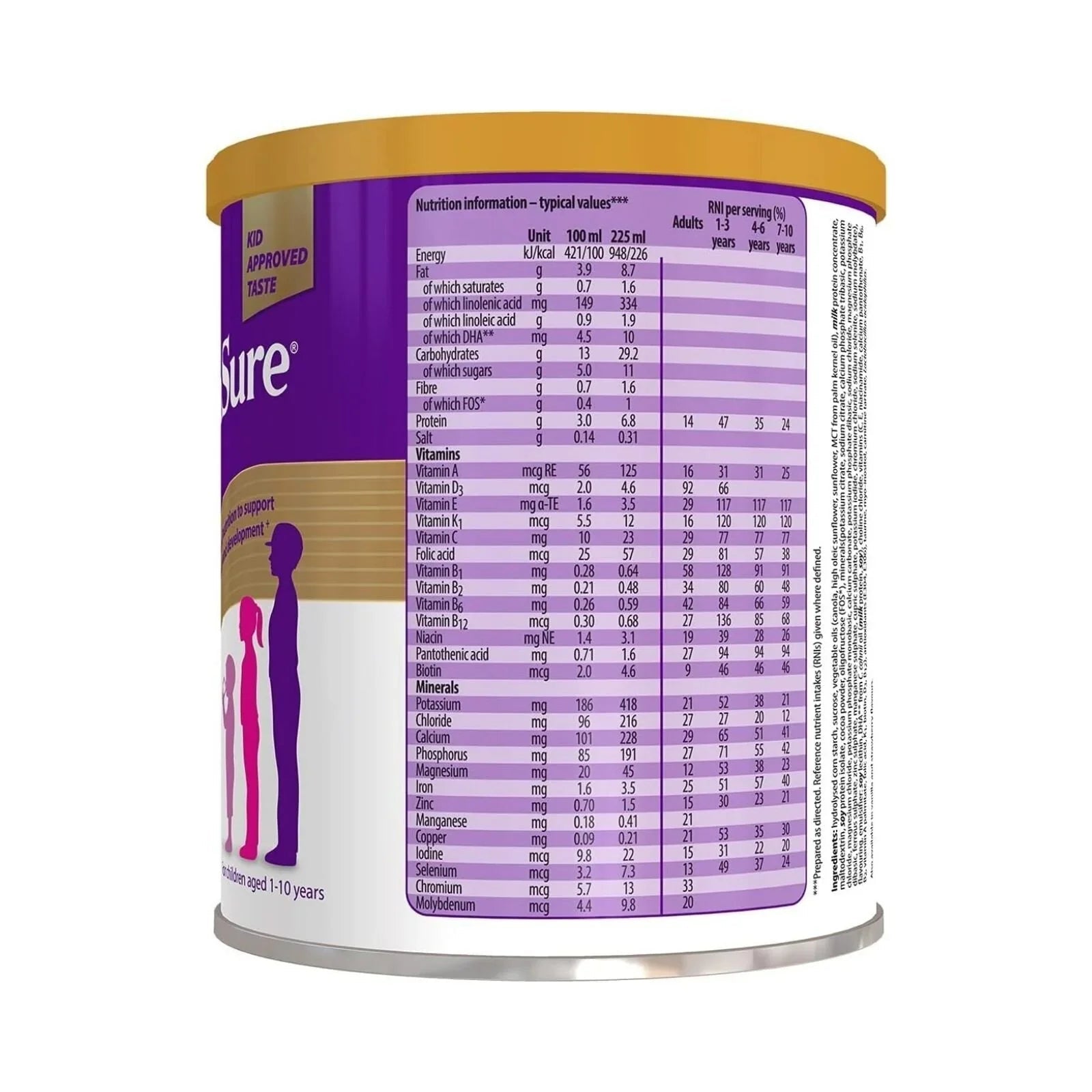 PaediaSure Shake Chocolate Flavoured Nutritional Supplement Powder for Kids 400g - mezetto ebebek ebebek