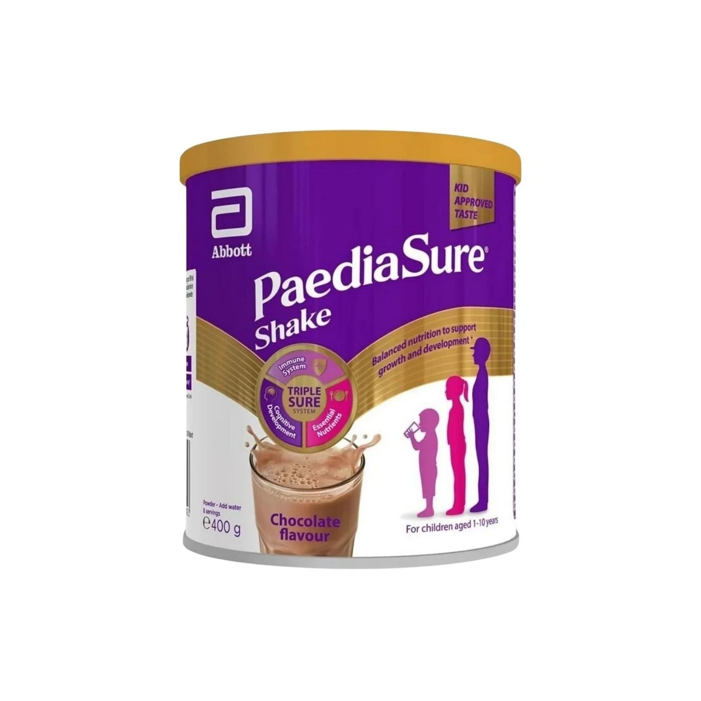 PaediaSure Shake Chocolate Flavoured Nutritional Supplement Powder for Kids 400g - mezetto ebebek ebebek
