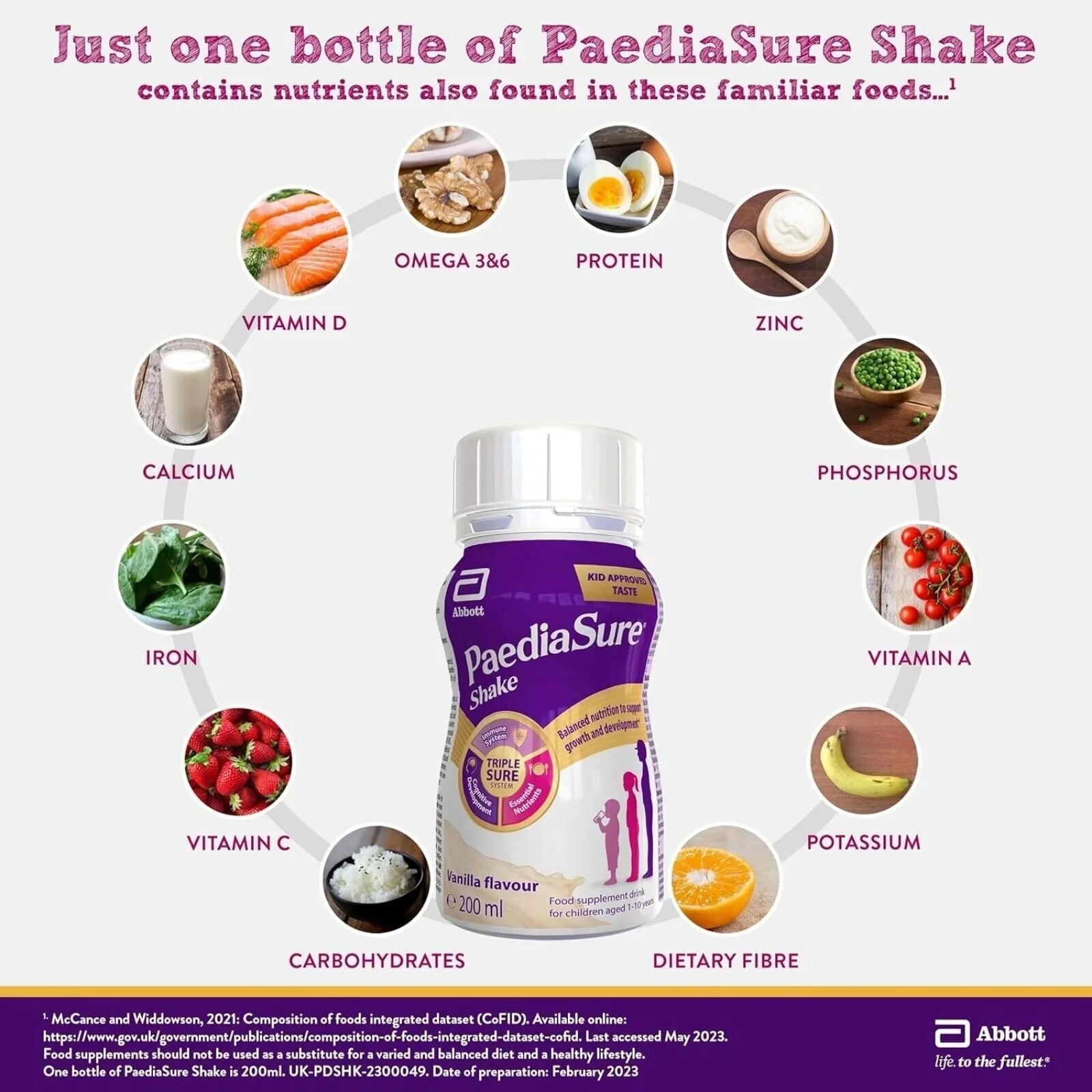PaediaSure Shake Vanilla Flavoured 200ml - mezetto ebebek ebebek