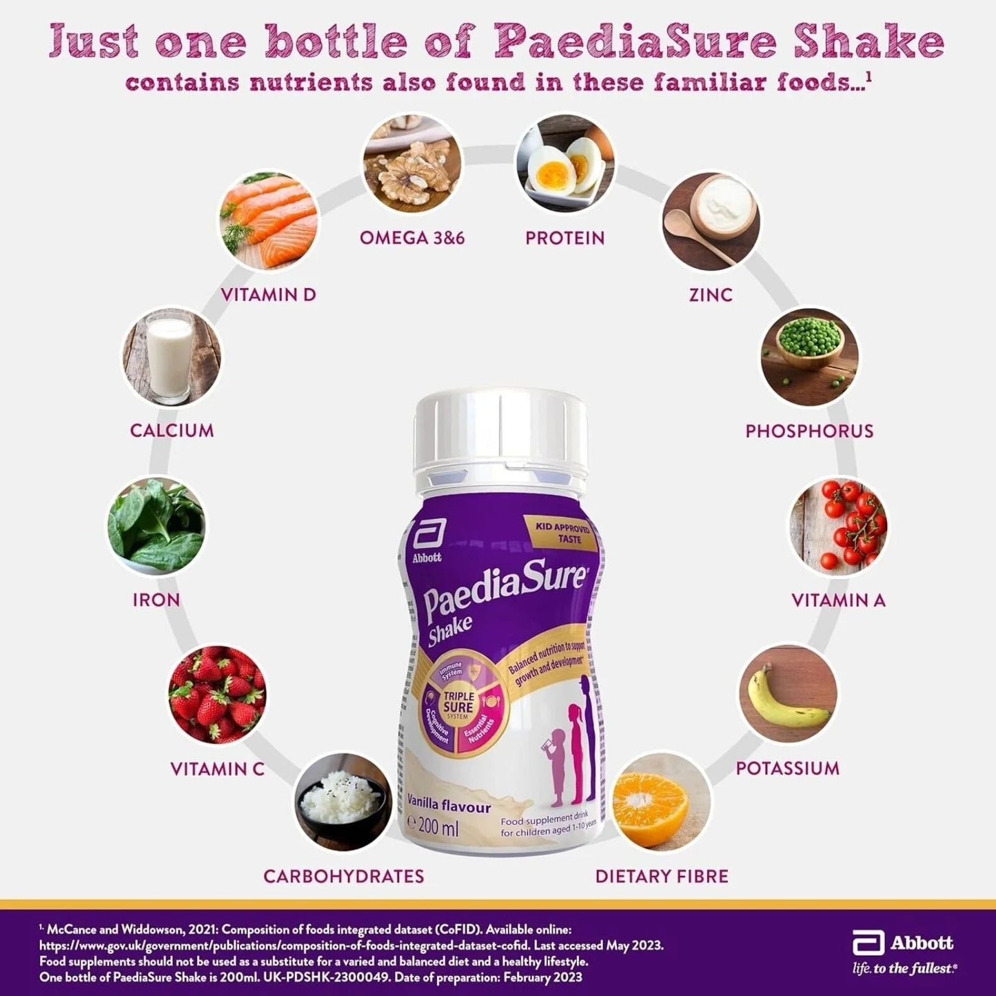 PaediaSure Shake Vanilla Flavoured 800ml (4x200ml) - mezetto ebebek ebebek