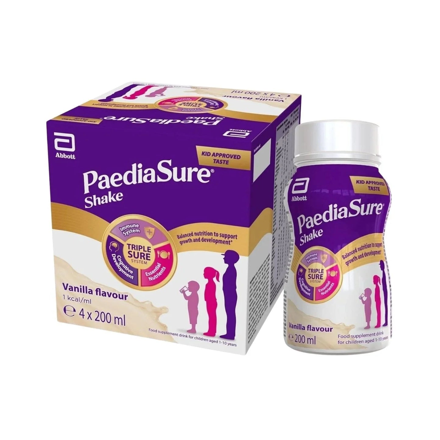 PaediaSure Shake Vanilla Flavoured 800ml (4x200ml) - mezetto ebebek ebebek
