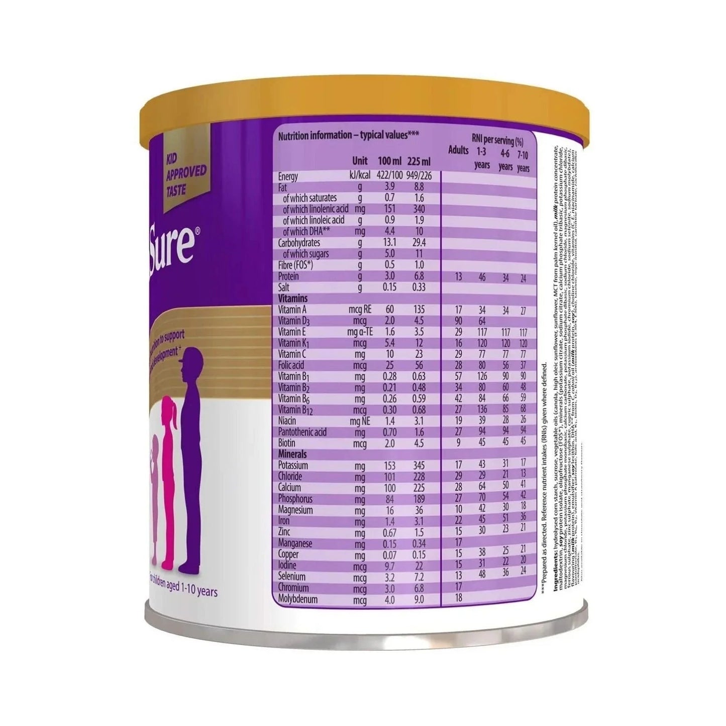 PaediaSure Shake Vanilla Flavoured Nutritional Supplement Powder for Kids 400g - mezetto ebebek ebebek