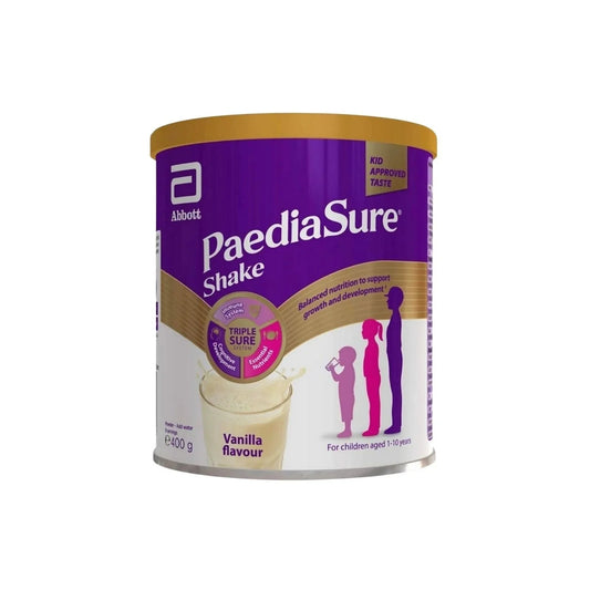 PaediaSure Shake Vanilla Flavoured Nutritional Supplement Powder for Kids 400g - mezetto ebebek ebebek