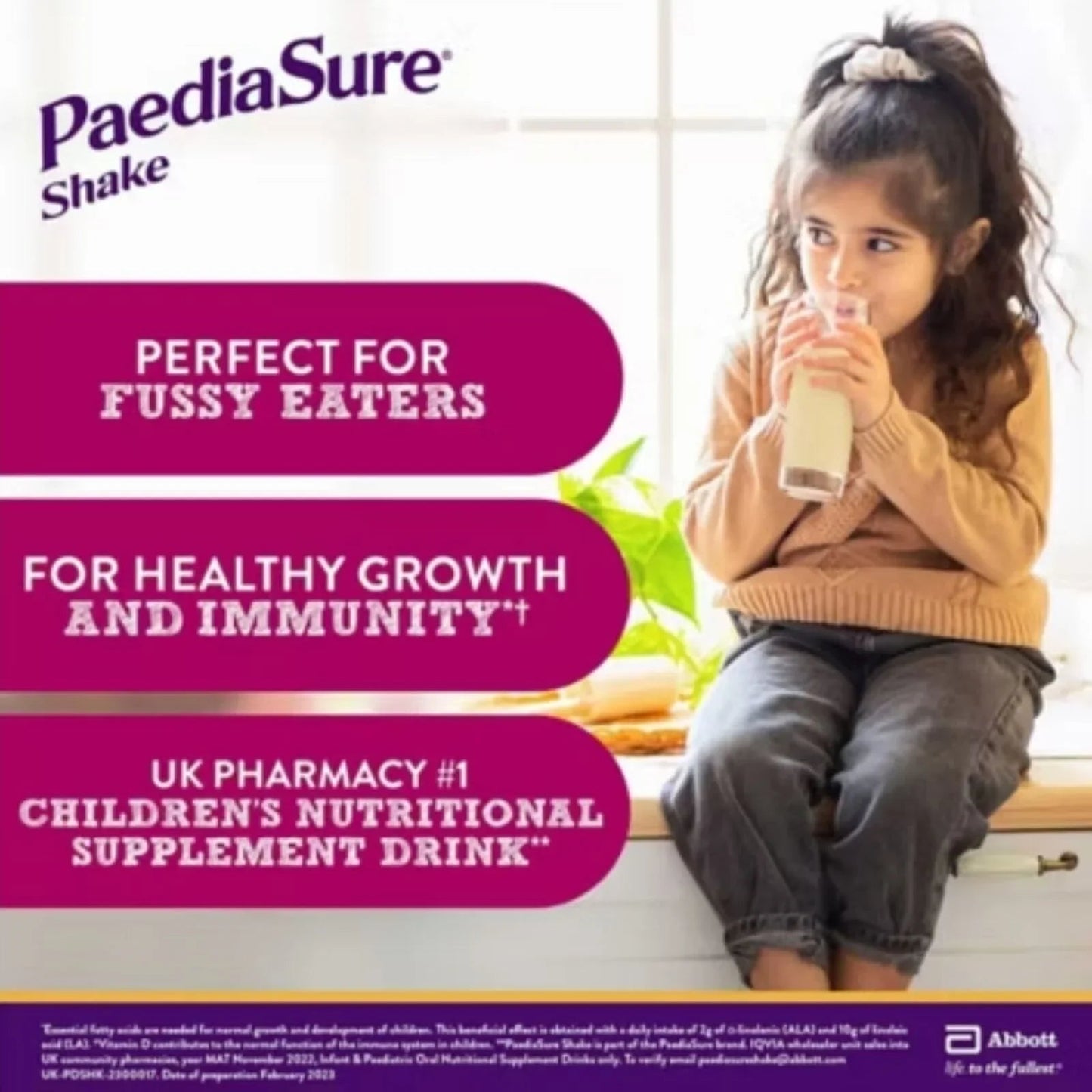 PaediaSure Shake Vanilla Flavoured Nutritional Supplement Powder for Kids 400g - mezetto ebebek ebebek