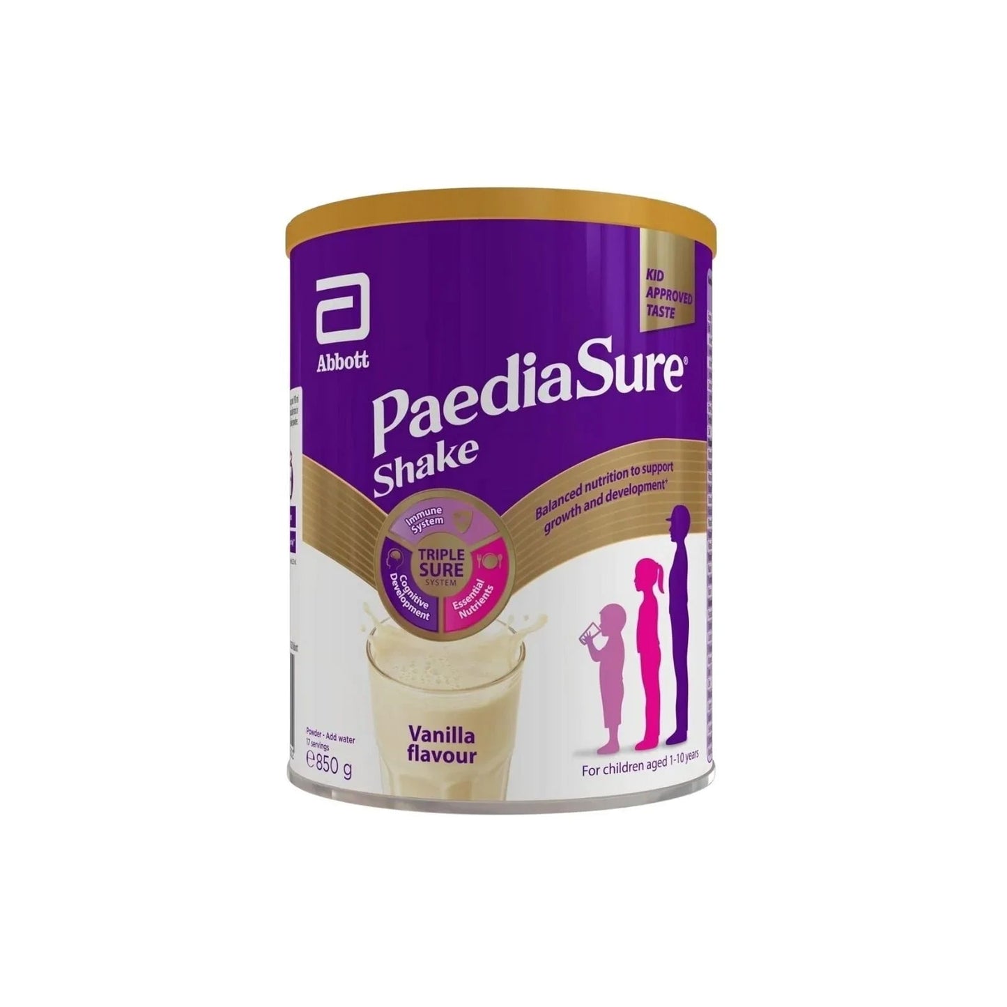 PaediaSure Shake Vanilla Flavoured Nutritional Supplement Powder for Kids 850g - mezetto ebebek ebebek