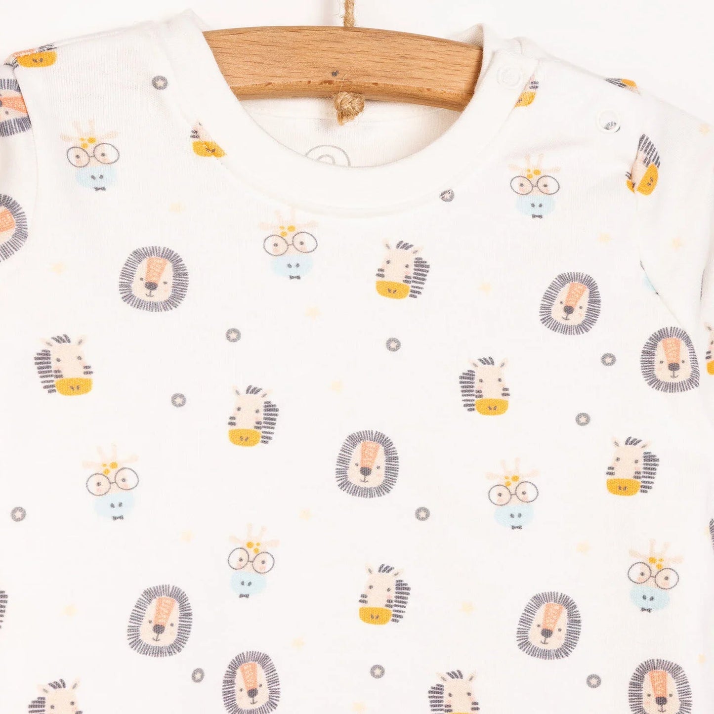 Pambuliq Baby Boy Long Sleeve Pyjamas Set - Dark Yellow - mezetto ebebek ebebek