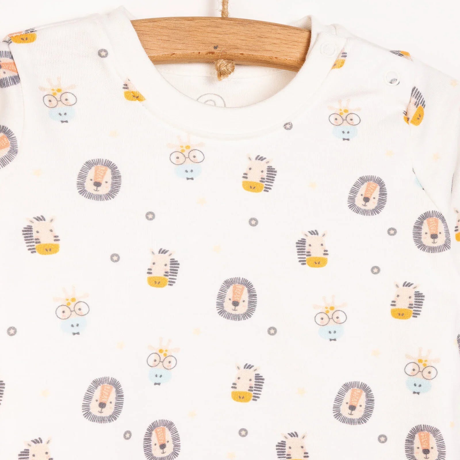 Pambuliq Baby Boy Long Sleeve Pyjamas Set - Dark Yellow - mezetto ebebek ebebek