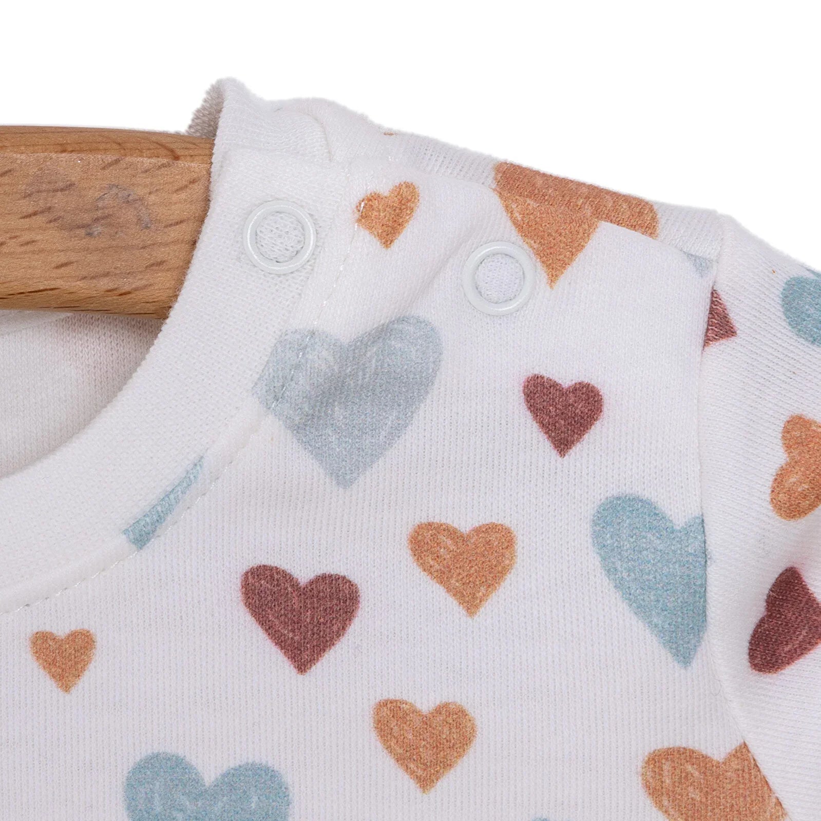 Pambuliq Baby Girl Long Sleeve Pyjamas Set - Beige - mezetto ebebek ebebek