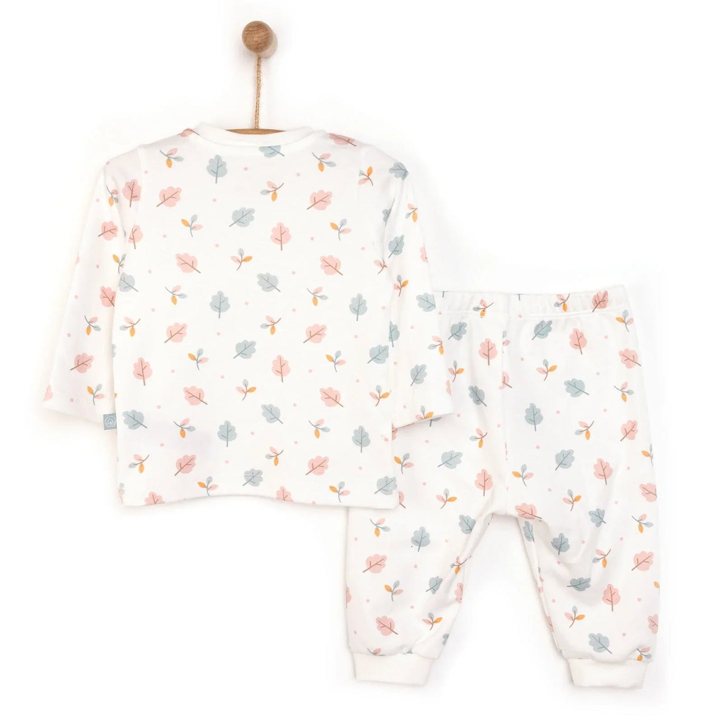 Pambuliq Baby Girl Long Sleeve Pyjamas Set - Pink - mezetto ebebek ebebek