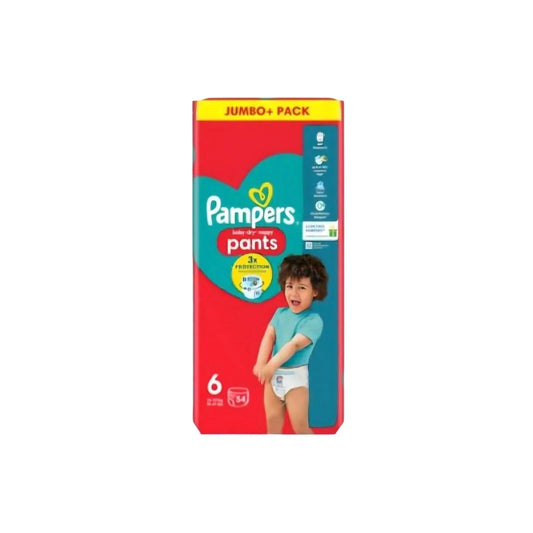 Pampers Baby Dry Nappy Pants Size 6 Jumbo Pack - 54 nappies - mezetto ebebek ebebek