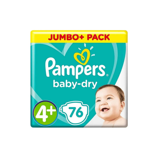 Pampers Baby Dry Size 4+ Jumbo Pack - 76 nappies - mezetto ebebek ebebek