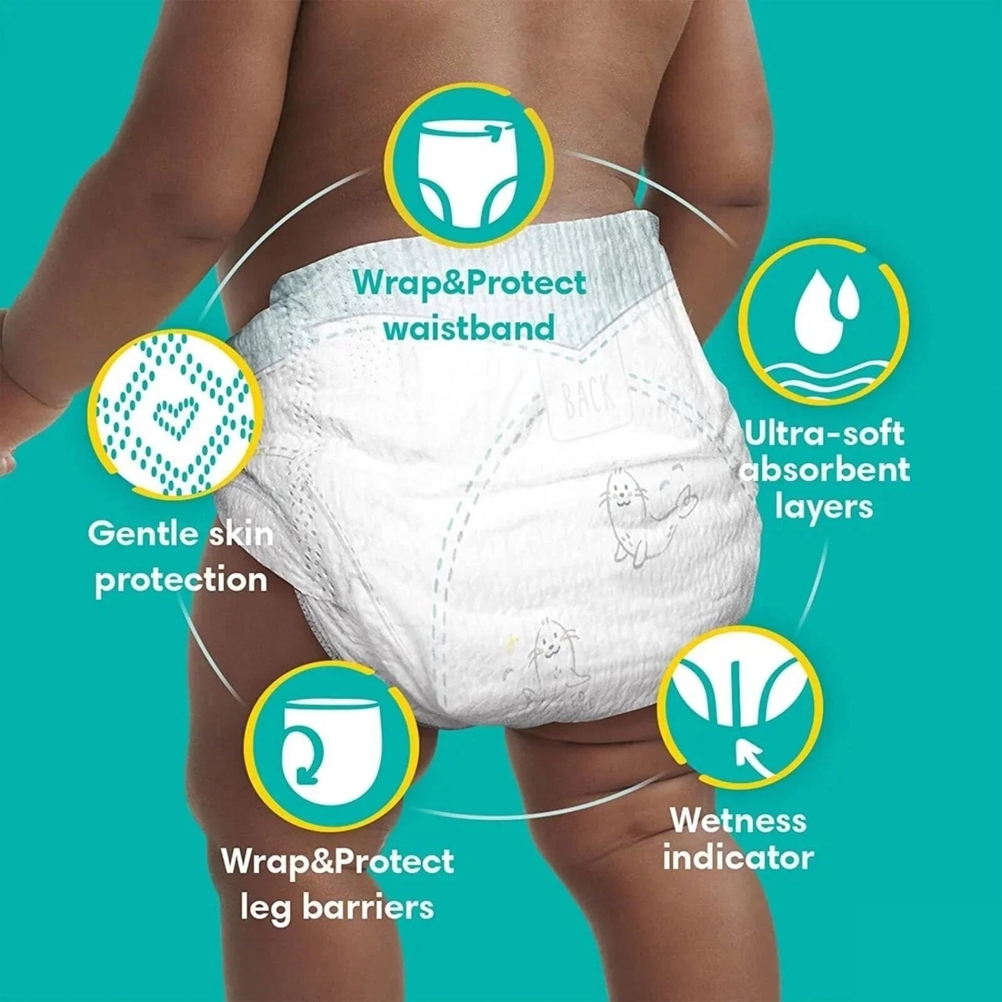 Pampers Baby Dry Size 5 Carry Pack - 23 nappies - mezetto ebebek ebebek