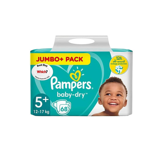 Pampers Baby Dry Size 5+ Jumbo Pack - 68 nappies - mezetto ebebek ebebek