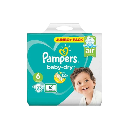 Pampers Baby Dry Size 6 Jumbo Pack - 62 nappies - mezetto ebebek ebebek
