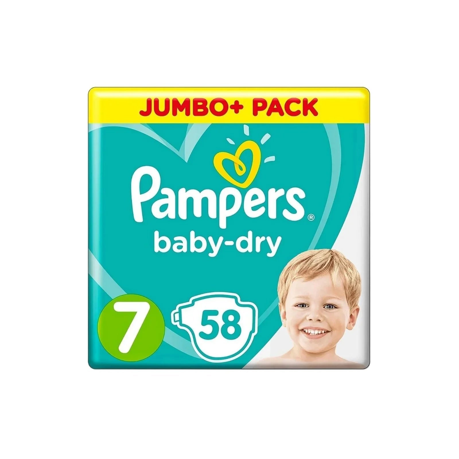 Pampers Baby Dry Size 7 Jumbo Pack - 58 nappies - mezetto ebebek ebebek