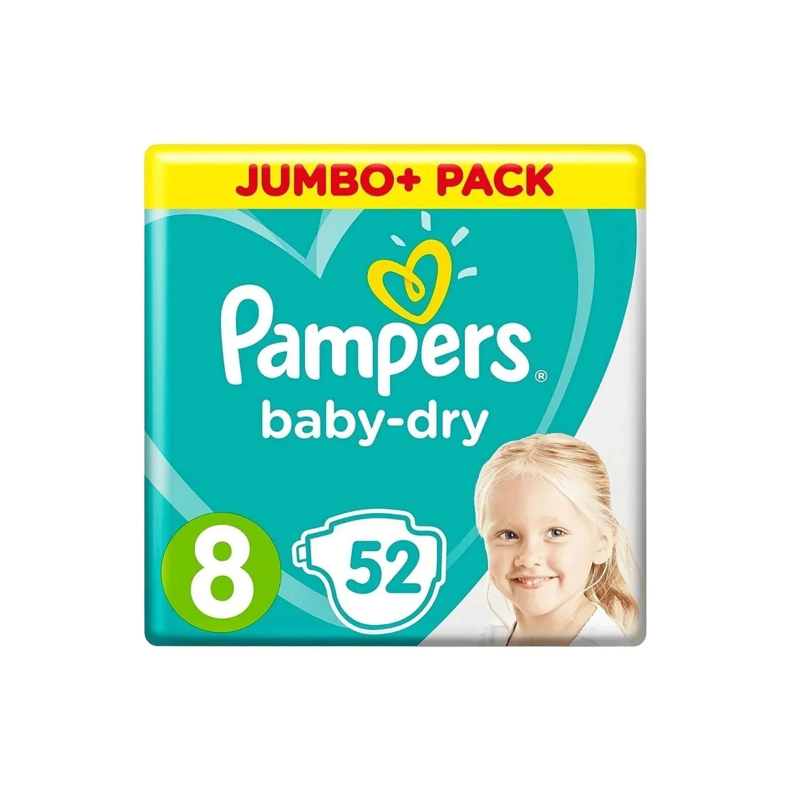 Pampers Baby Dry Size 8 Jumbo Pack - 52 nappies - mezetto ebebek ebebek