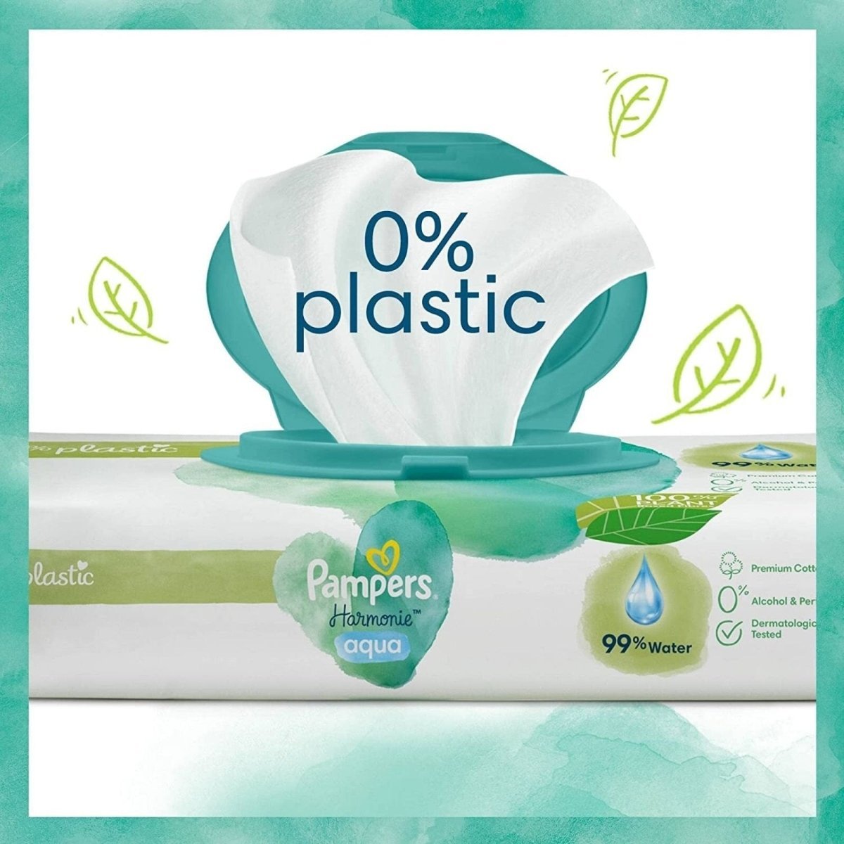 Pampers Harmonie Aqua Baby Wipes 48 pcs - mezetto ebebek ebebek