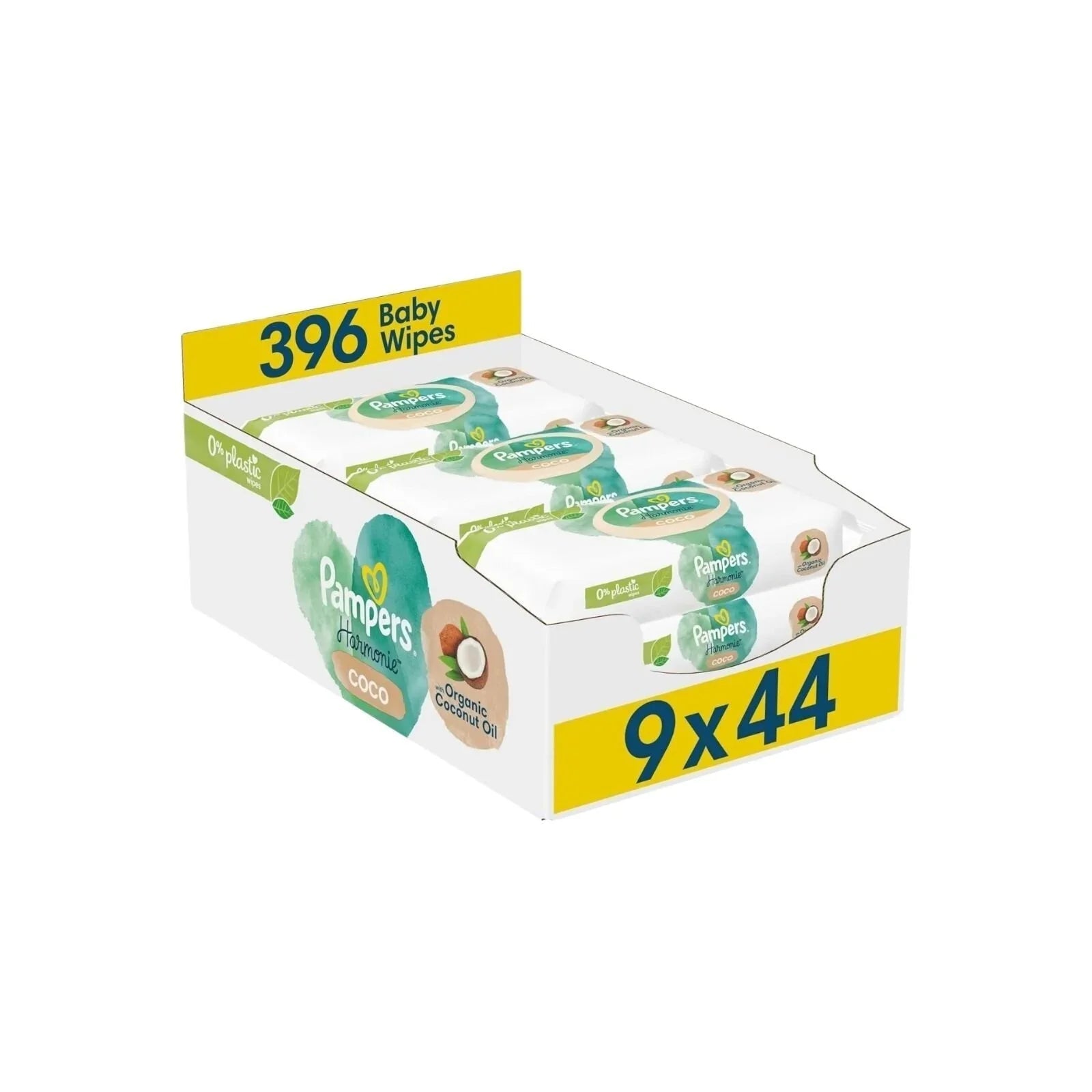 Pampers Harmonie Coco Baby Wipes 9x44 pcs - mezetto ebebek ebebek
