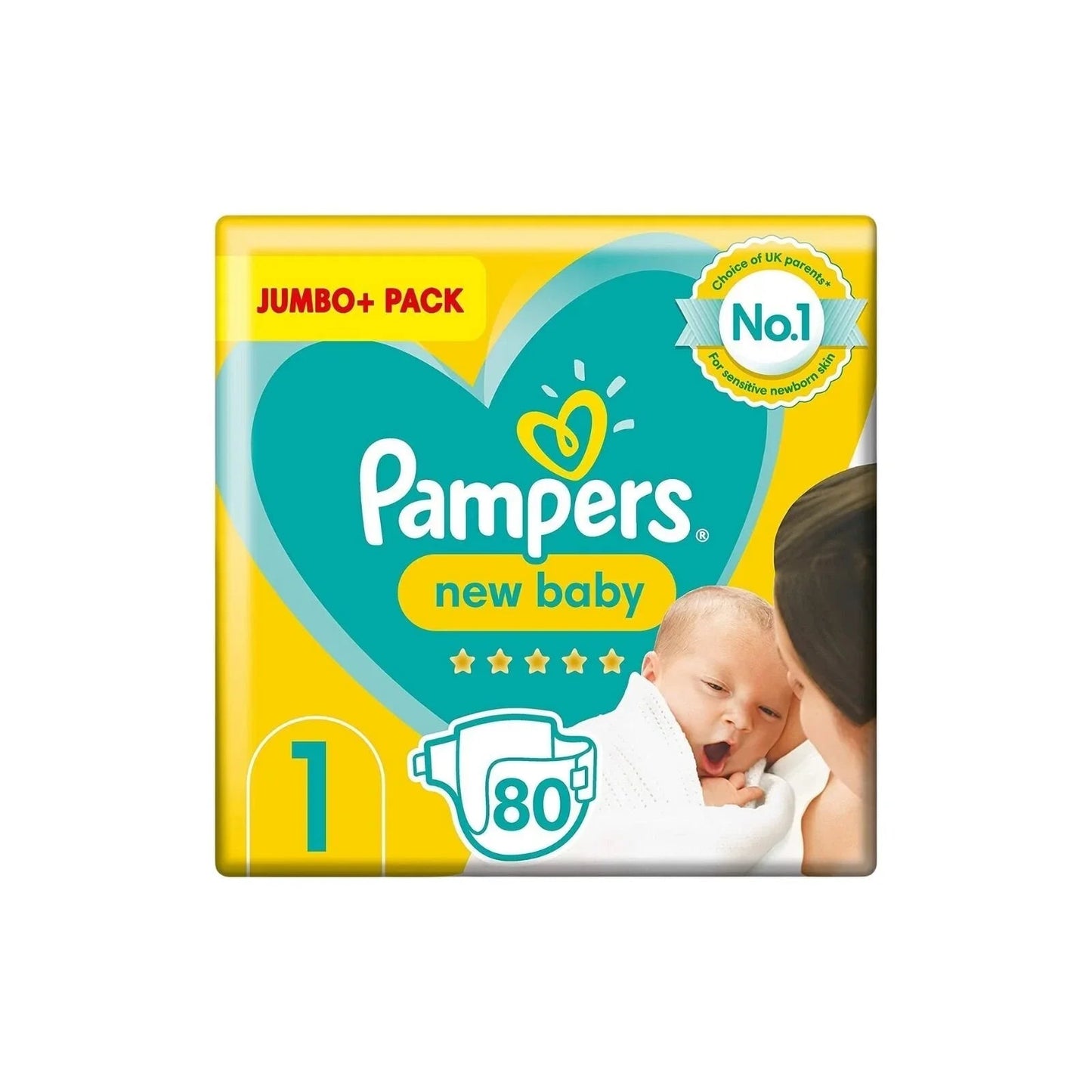 Pampers New Baby Size 1 Jumbo Pack - 80 nappies - mezetto ebebek ebebek