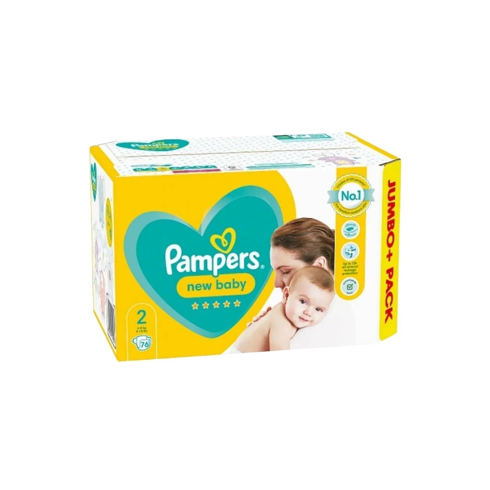 Pampers New Baby Size 2 Jumbo Pack - 76 nappies - mezetto ebebek ebebek
