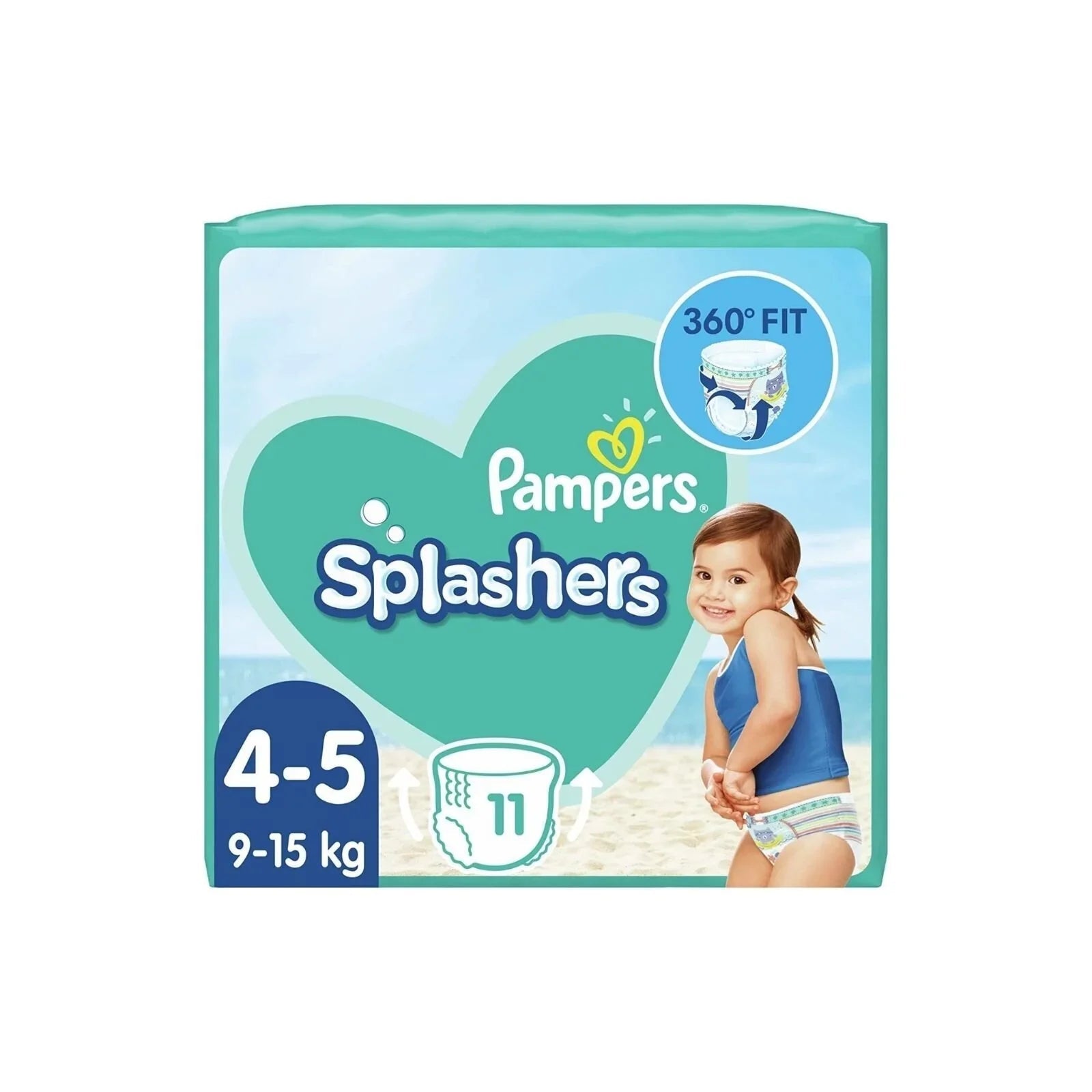 Pampers Splashers Baby Shark Maxi Size 4 - 11 nappies - mezetto ebebek ebebek