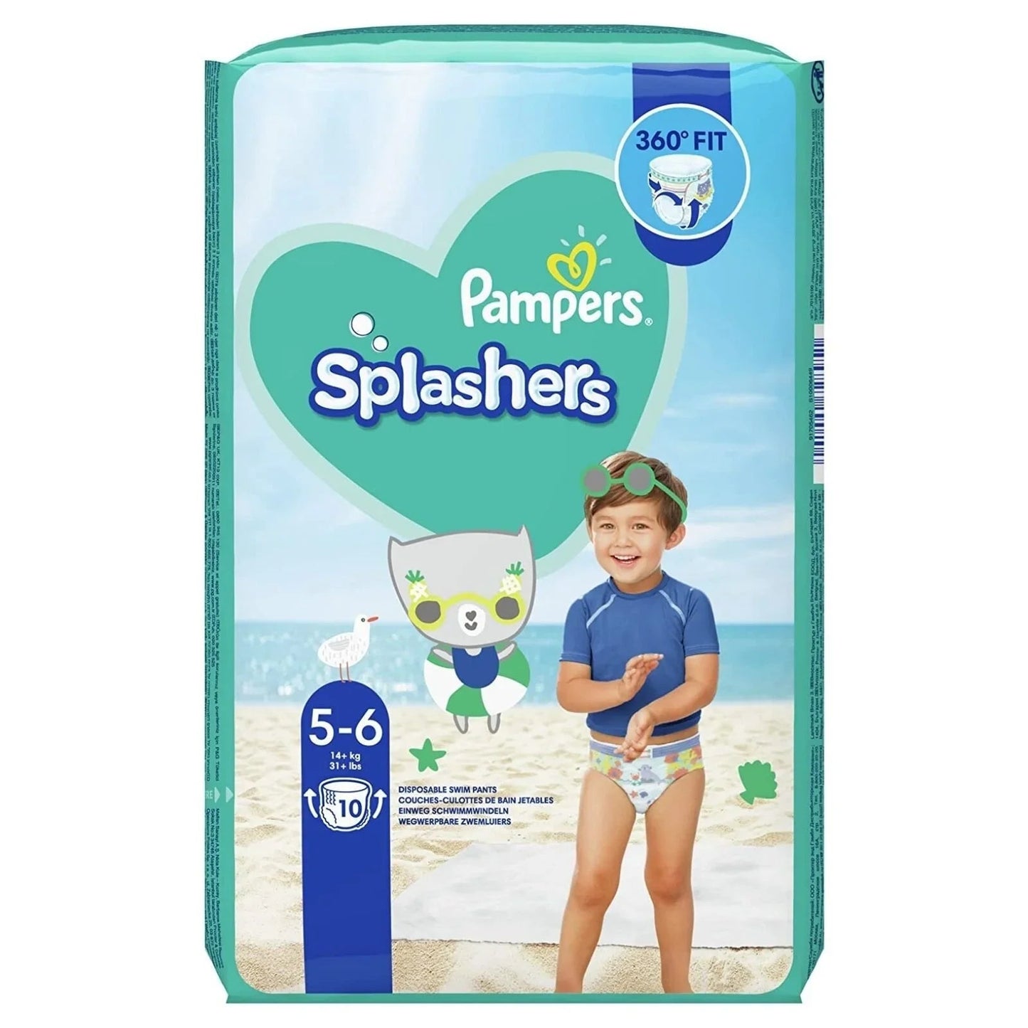 Pampers Splashers Size 5 - 6 - 10 nappies - mezetto ebebek ebebek