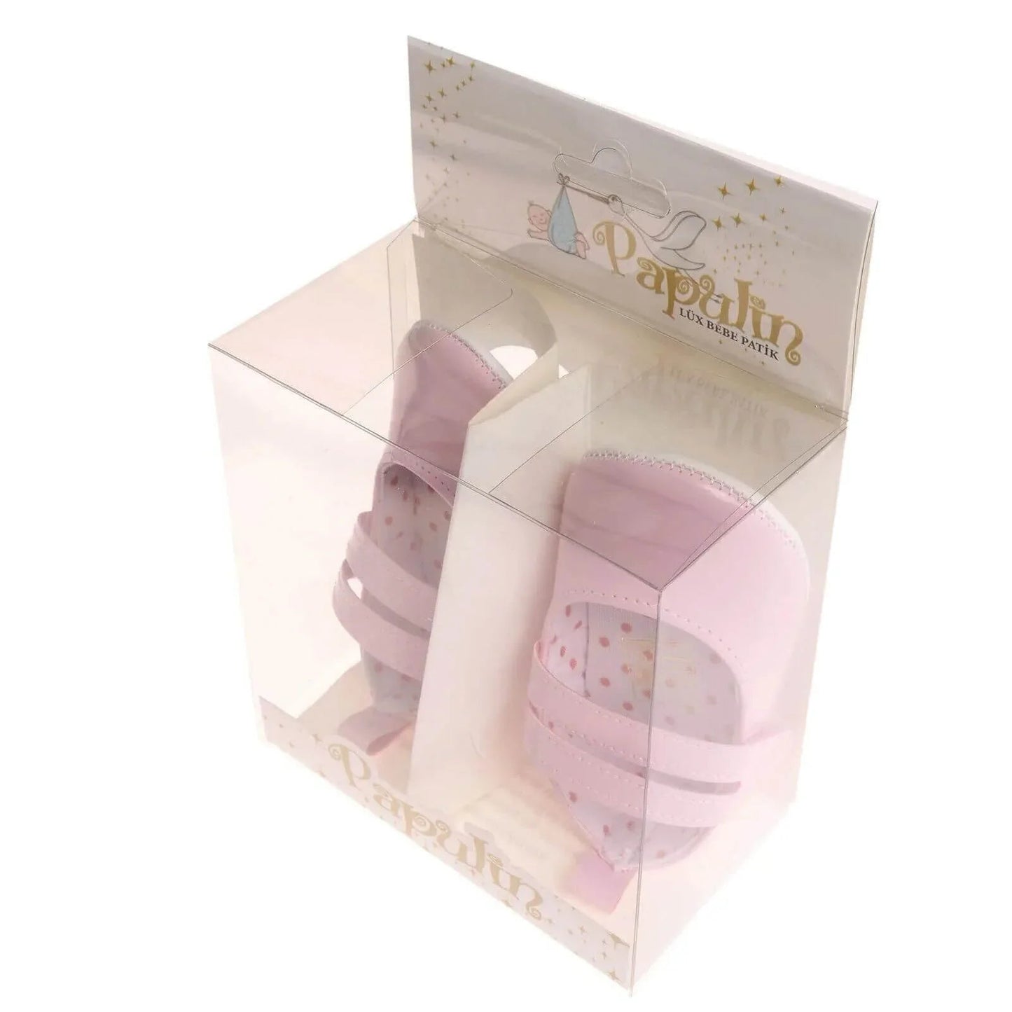 Papulin Baby Girl Booties - Light Pink - mezetto ebebek ebebek