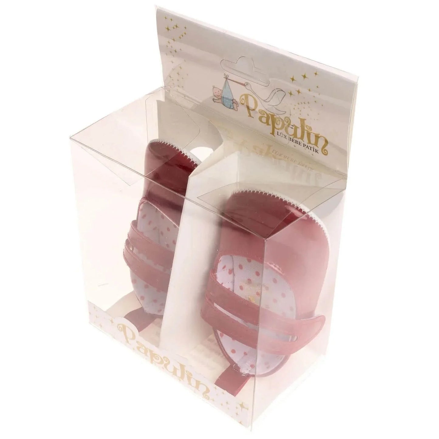 Papulin Baby Girl Booties - Red - mezetto ebebek ebebek
