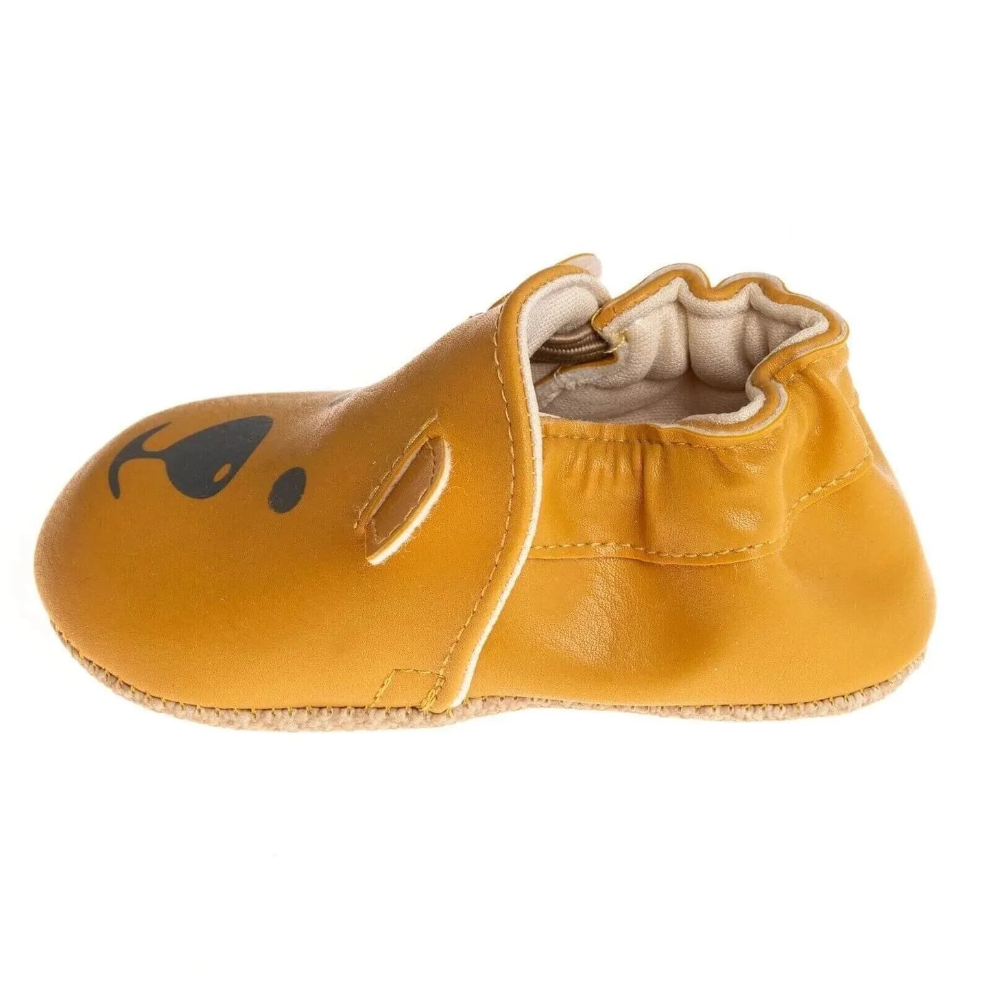Papulin Unisex Bear Patterned Booties - Ginger - mezetto ebebek ebebek