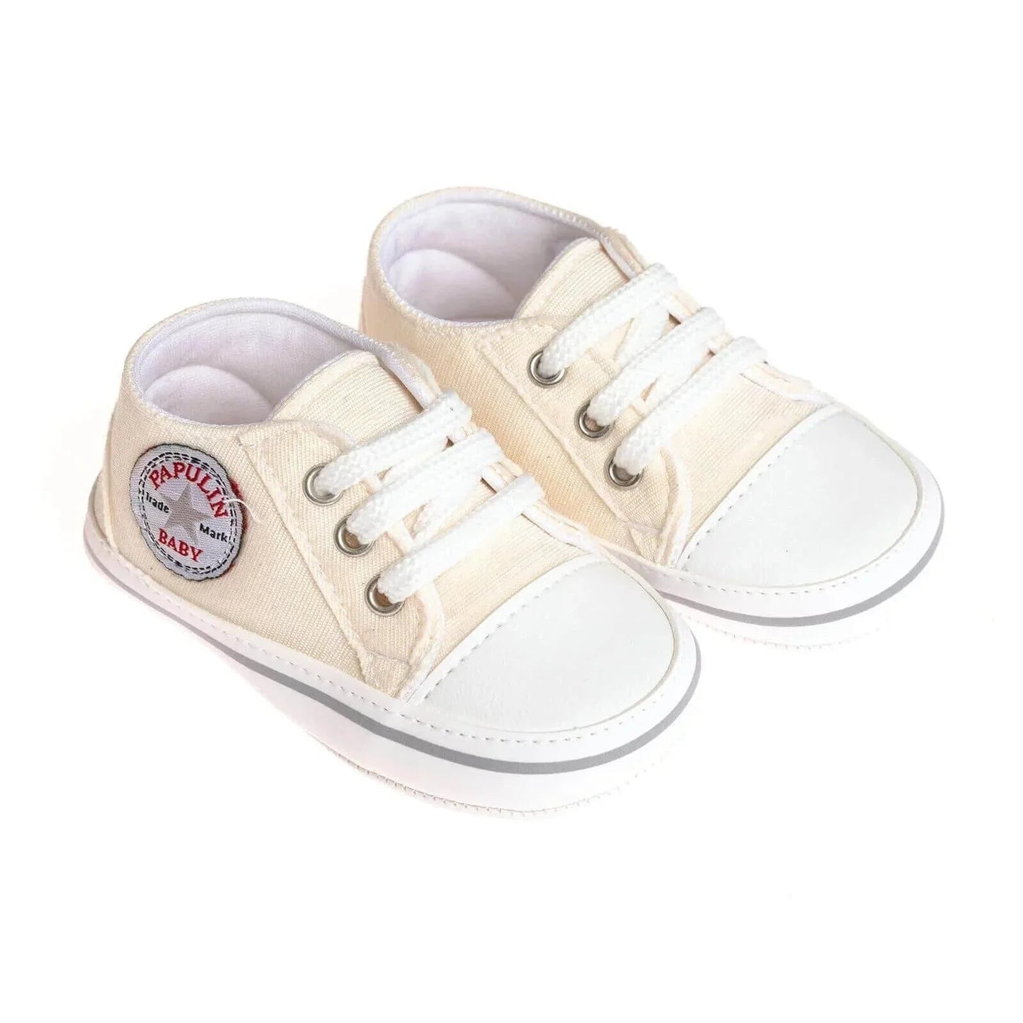 Papulin Unisex Booties - White - mezetto ebebek ebebek